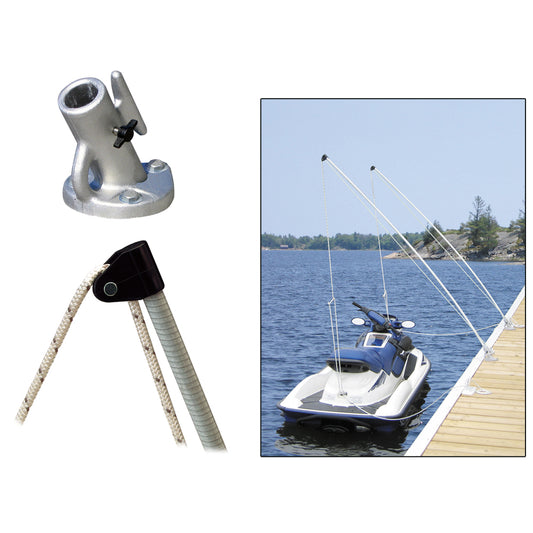 Dock Edge Economy Mooring Whips 2PC 12ft 4000 LBS up to 23 ft [3120-F]