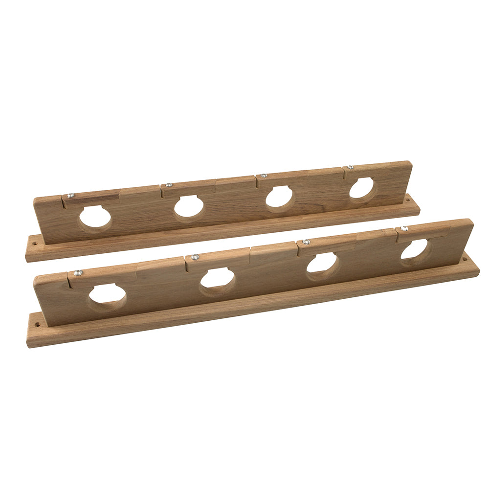 Whitecap Teak Lock-In Four-Rod Storage Rack [60620]