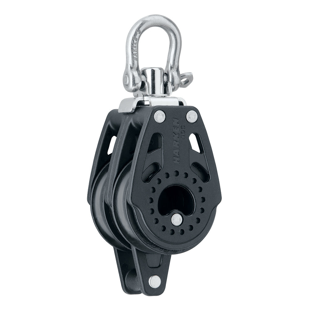 Harken 40mm Carbo Air Double Swivel Block w/Becket [2639]