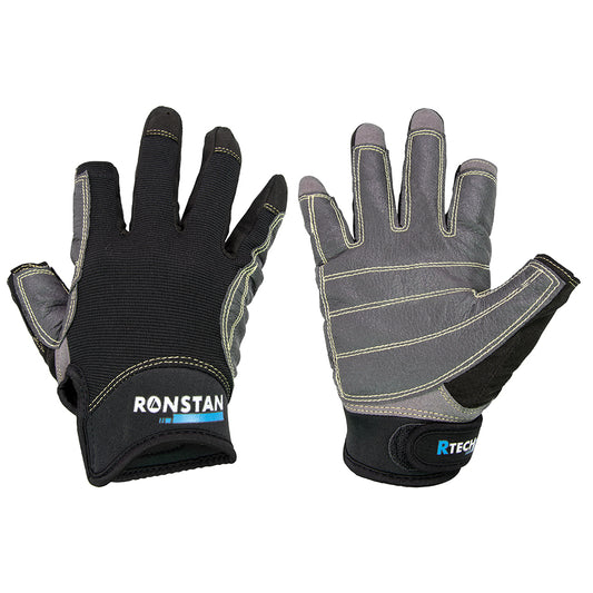 Ronstan Sticky Race Gloves - 3-Finger - Black - S [CL740S]