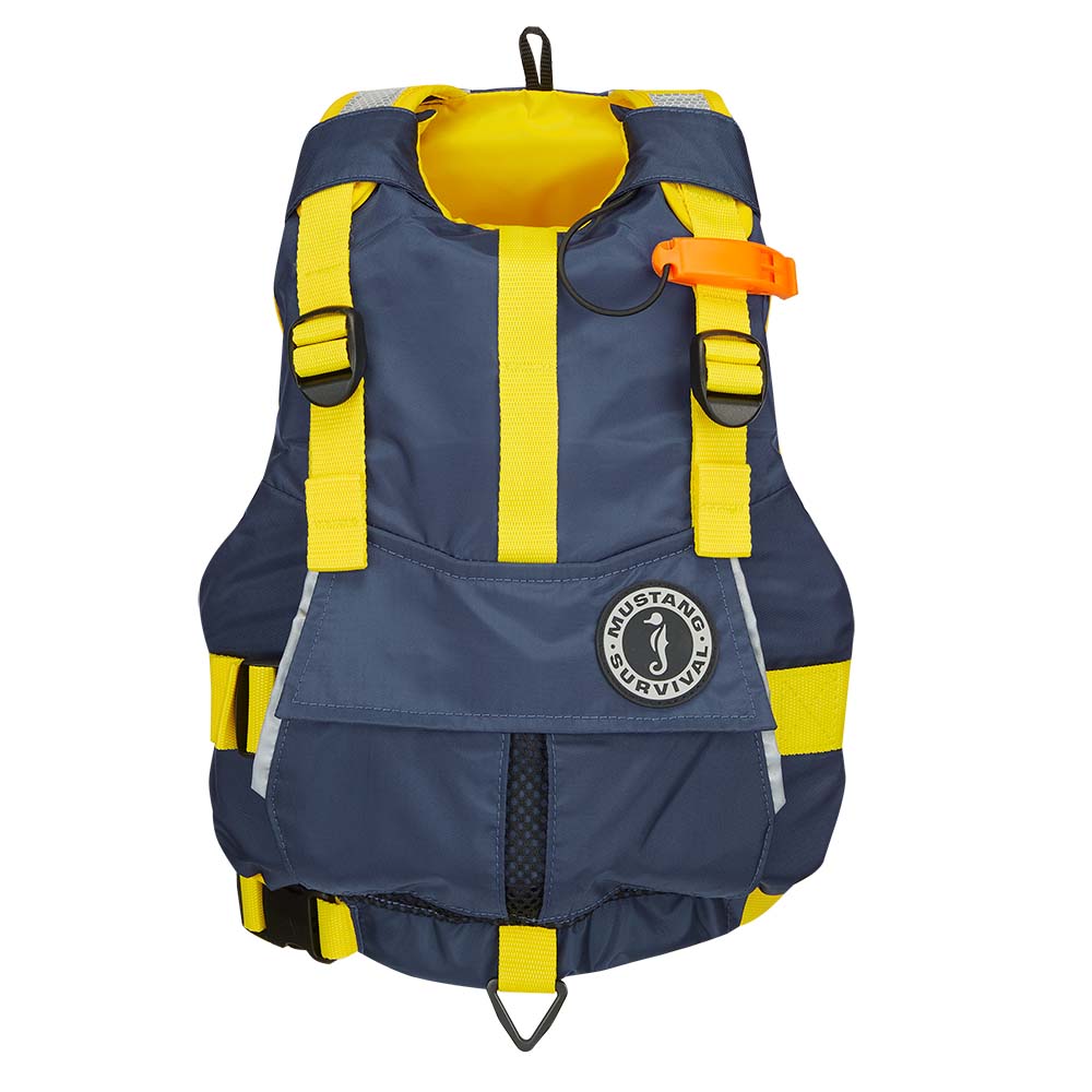 Mustang Youth Bobby Foam Vest - Yellow/Navy [MV2500-5-0-216]