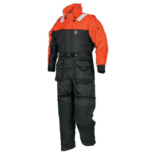 Mustang Deluxe Anti-Exposure Coverall  Work Suit - Orange/Black - Large [MS2175-33-L-206]